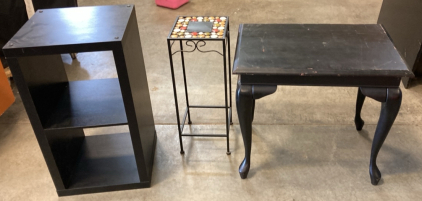 Outside Table, Small Table, & Small Ground Shelf - EB