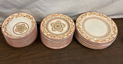 Complete Set of bowls and plates. EB