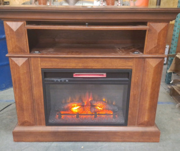Hardwood Electric Fireplace/Heater