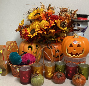 Fall Decor - Light-Up Pumpkins, Garland, & More