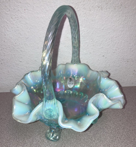 Fenton Handmade Candy Dish