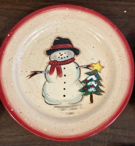 Christmas theme plates EB