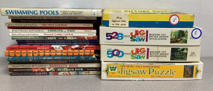 Vintage Puzzles, Cookbooks, & Swimming Pools Book