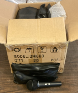 Box of Phonic Microphones - EB