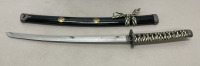 Samurai Sword Set Of Three Swords And Display Rack Made In China - 3