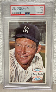 1964 Topps Giants “Mickey Mantle” #25 Graded VG 3 #53930440