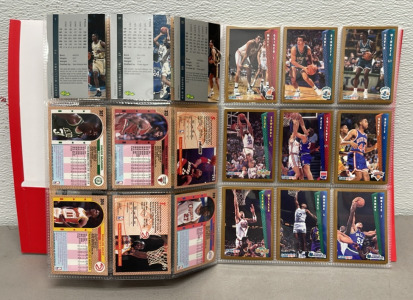 Binder Of (135) NBA Collectible Basketball Cards (Dated Between 1990-2009)