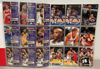 Binder Of (144) NBA Collectible Basketball Cards (Dated Between 1990-2009)