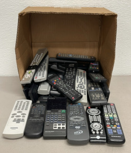 Big Box Of Miscellaneous Remote Controls… Sony, Samsung, Toshiba, Philips And More