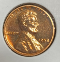 1958 Gem Proof Wheat Copper Penny - 3