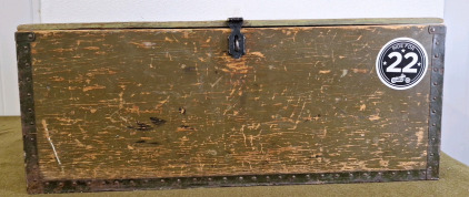 (1) Wooden Footlocker W/ Interior Tray & More