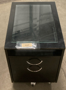 (1) Rolling, 2-Drawer Computer/ Printer Cabinet