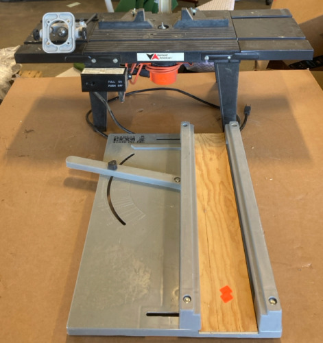 (1) Vermont American Router Table (1) Portable Circular Saw Crosscut Sled