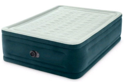 (1) Intex Dura-Beam 24" Pillowtop Air Mattress, with Built-in Pump, Queen