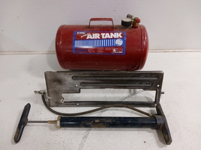 20" Portable Air Tank, Table Saw Guide Plate, and Hand Air Pump