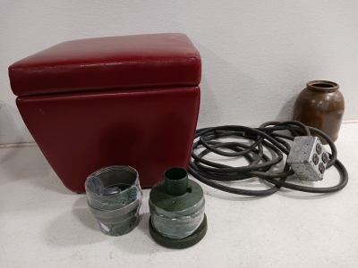 Sprinkler Couplers, Heavy Duty Extension Receptacle Box, Red Ottoman And More