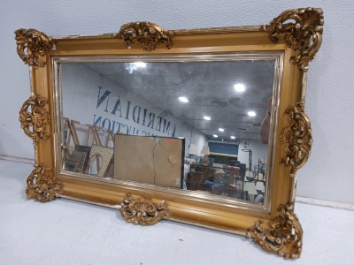 Antique (unverified) Gold Beveled Mirror