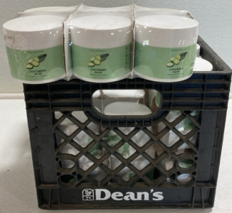 Milk Crate of (27) Cucumber Aloe Hand Creams
