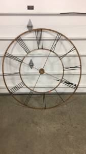 48&rdquo; x 48&rdquo; Metal Frame Wall Clock