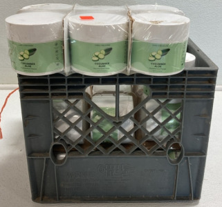 Milk Crate of (27) Cucumber Aloe Hand Creams