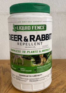 (1) Liquid Fence 2 Lb. Granular Deer & Rabbit Repellent