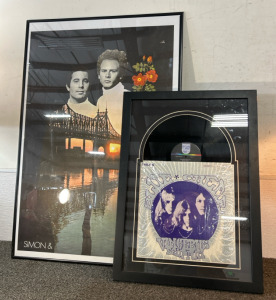 Simon + Garfunkel Poster & Vincebus Eruptum Vinyl Album Art