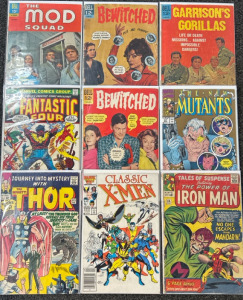 Classic Marvel Comics, Bewitched, The Mod Squad, & Garrison’s Gorillas Comics