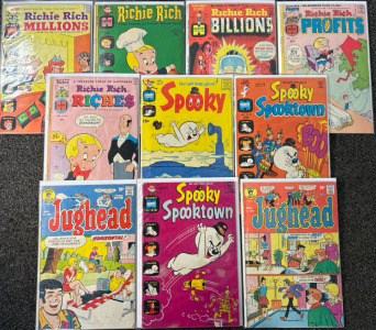 Assorted Classic Comics - Richie Rich, Spooky Spooktown, & Jughead