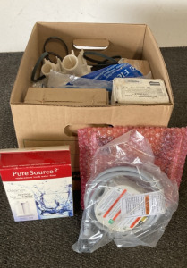 Box of Plumbing Motors & Piping