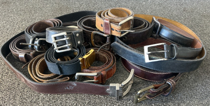 Box Of Leather Belts