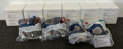 (6) Boxes of V Fold Masks, (2) Particulate Respirator Masks, & (2) Half Facepieces