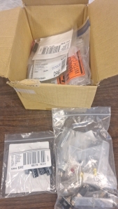Box of Electronic Components & Hardware In New Packaging - EB