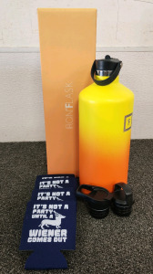 Iron Flask And (4) Can Cozzys