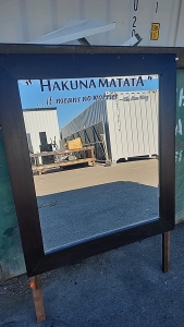 Wall Mirror w/ Phrase