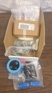 Box of Electronic Capacitors & Hardware In New Packaging - EB