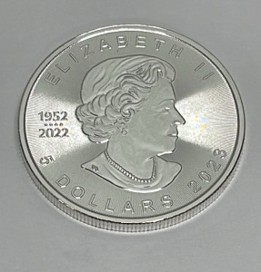 2023 Canadian Maple Leaf 1oz. .999 Fine Silver Round