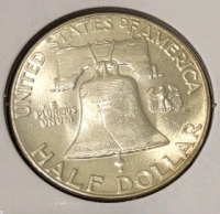 1949 MS65FBL Full Bell Line Franklin Half Dollar - 2