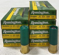 (15) Rnds Remington 12 Gauge Buckshot & (20) Rnds Remington 12 Gauge Slugger