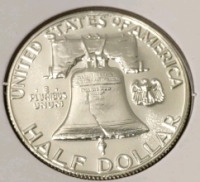 1959 PR68 Gem Proof Silver Franklin Half Dollar - 2