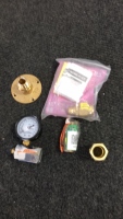 Brass Termination Flange, Air Pressure Gauge, Valves