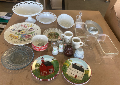 Assortment Of Collectable Dishes, Platters, Serving Trays & More