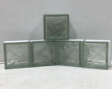 (5) 3”w x4” 6”L Glass Block Tiles