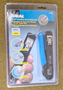 (1) Ideal, FT Feed-Thru RJ-45 Crimp Tool