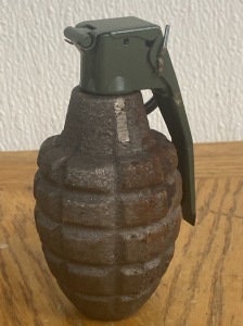 WWll US MK2 Hand Grenade, Inert, Unpainted