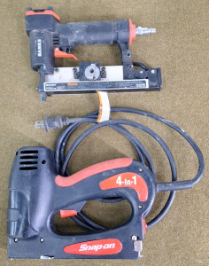 (1) Snap On 4-In-1, Electric Stapler/Brad Nailer & (1) Banks Pin Nailer