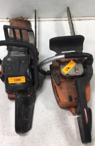 (1) Solo 635 chainsaw, (1) Stihl 010 AV chainsaw