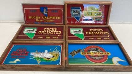 (6) Framed Ducks Unlimited Commemorative Glass Wall Art