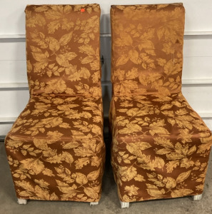 (2) Covered Dining Chairs