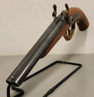 Intercontinental Arms Black Powder .44Cal Dual Barrel Flint Action Pistol-- 2100 - 5