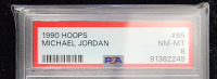 Michael Jordan 1990 Hoops, PSA Graded 8 NM-MT - 3